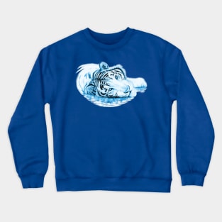 Blue water tiger - a symbol of 2022 Crewneck Sweatshirt